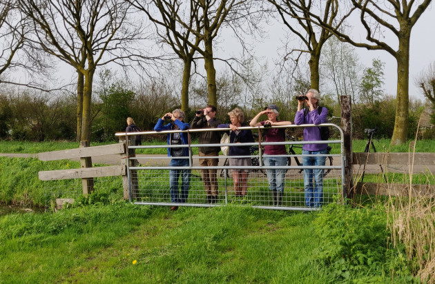 Vrijwilligere boerenlandvogelbeschermers werken nauw samen met de boer om vogels op het land te beschermen en te monitoren.